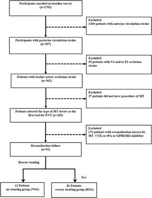 Intracranial Stenting as Rescue Therapy After Failure of Mechanical Thrombectomy for Basilar Artery Occlusion: Data From the ANGEL-ACT Registry